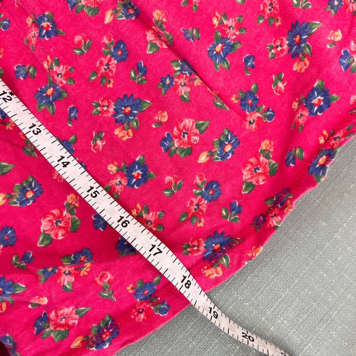 Vintage OshKosh B'gosh Long Sleeve Pink Floral Dress 4T USA