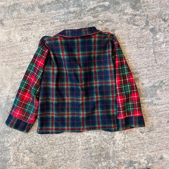 Vintage OshKosh B'gosh Patchwork Plaid Flannel Pajama Set 6