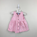 Vintage OshKosh B'Gosh Pink Striped Jumper Dress 12 Months