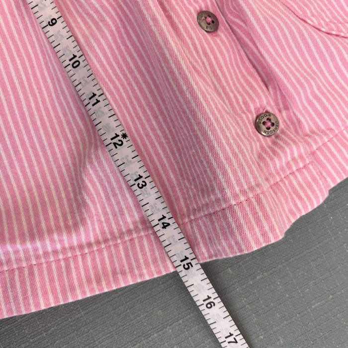 Vintage OshKosh B'Gosh Pink Striped Jumper Dress 12 Months