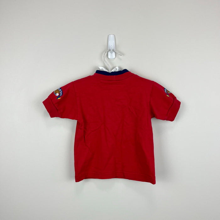 Vintage OshKosh B'gosh Short Sleeve Red Baseball Tee Shirt 12 Months USA