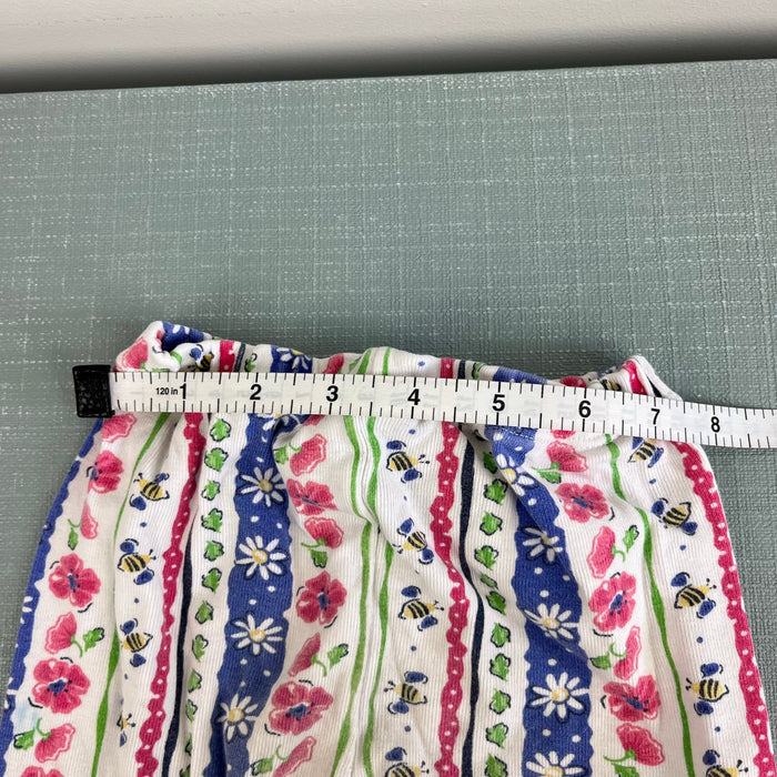Vintage OshKosh B'gosh Striped Floral Garden Leggings 24 Months