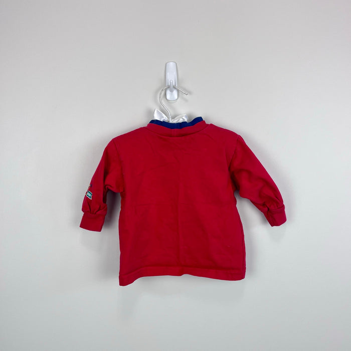 Vintage OshKosh B'gosh Team Sports Bear Long Sleeve Red T-Shirt 6-9 Months USA