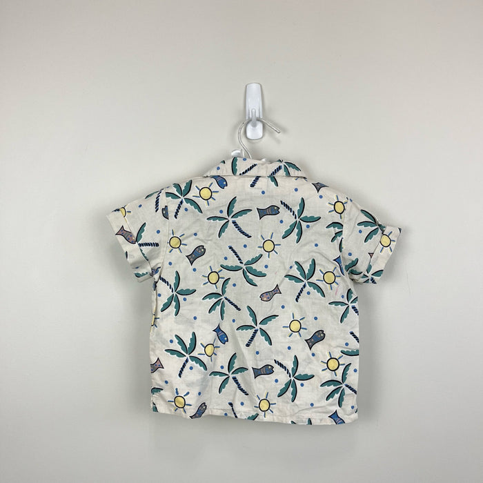 Vintage OshKosh B'gosh Tropical Collared Shirt 24 Months USA