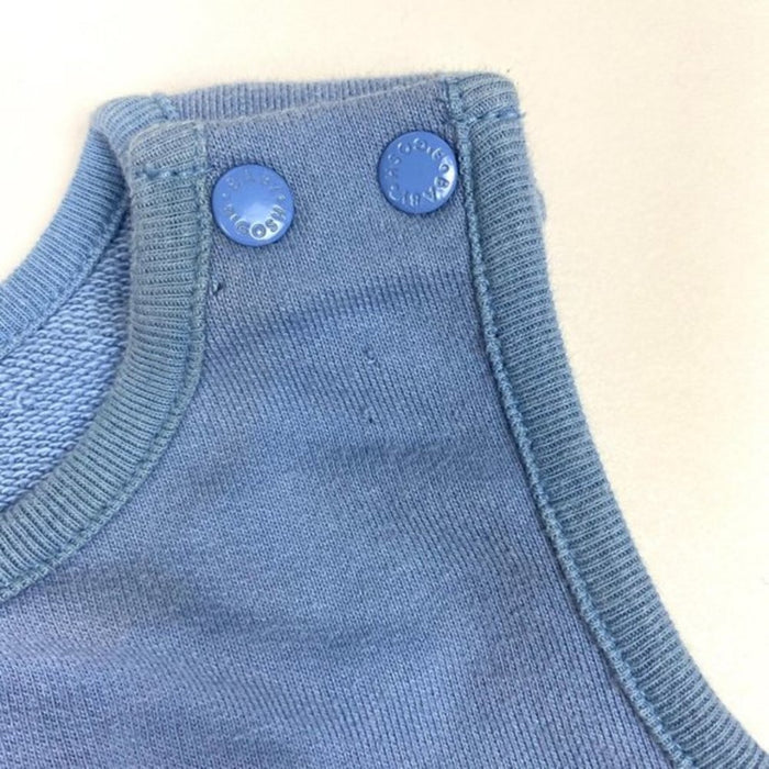 Vintage Oshkosh Blue Basbeball Bear Romper 12 Months