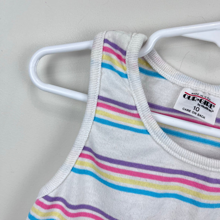 Vintage Our Girl by Healthtex Pastel Striped Tank Top 10 USA