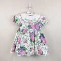 Vintage Pink Purple Floral Lace Collar Party Dress 4T