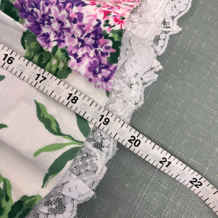 Vintage Pink Purple Floral Lace Collar Party Dress 4T