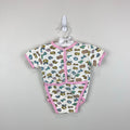Vintage Popsicle Short Sleeve Number Print Bodysuit Romper 9 Months