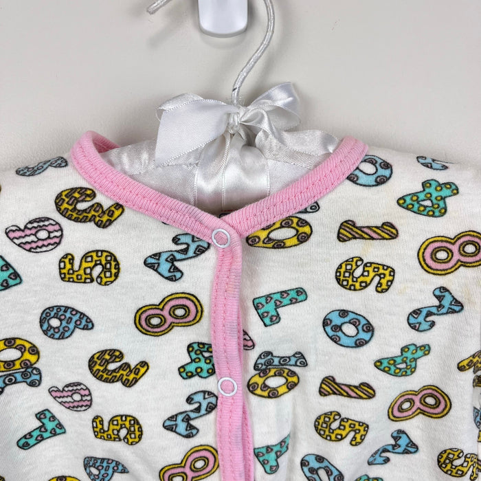 Vintage Popsicle Short Sleeve Number Print Bodysuit Romper 9 Months