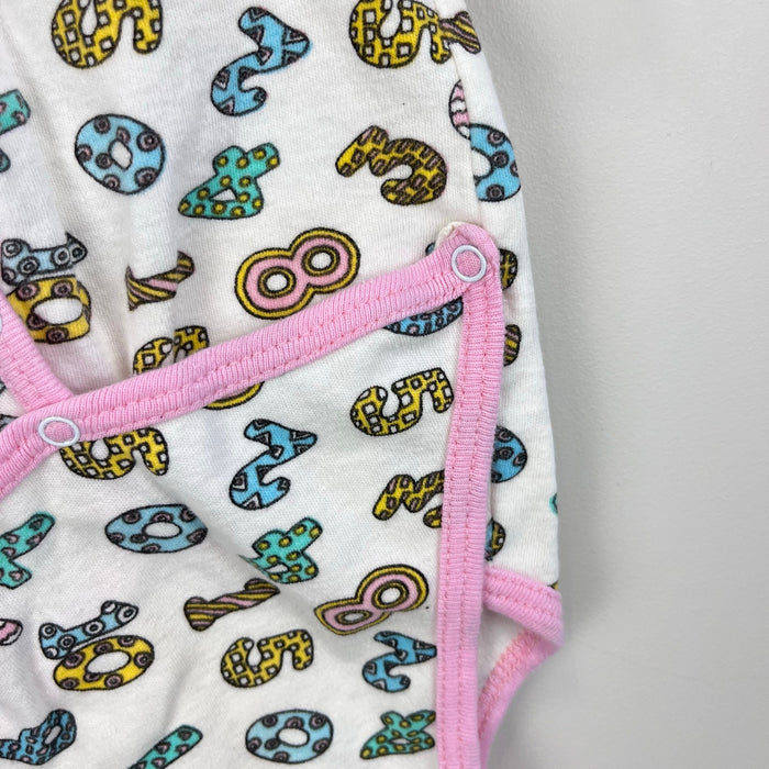 Vintage Popsicle Short Sleeve Number Print Bodysuit Romper 9 Months