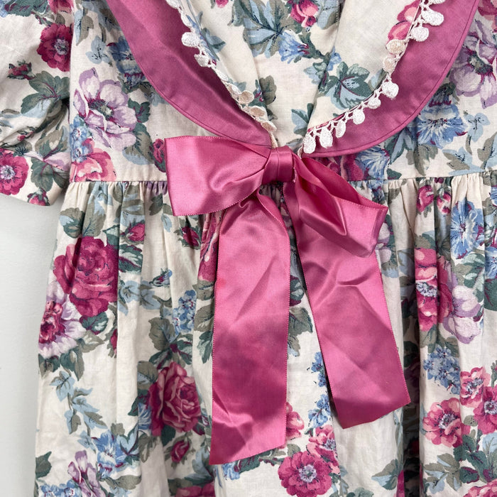Vintage Rare Editions Floral Party Dress 6 USA