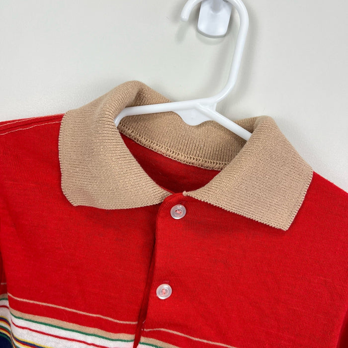 Vintage Red & Ran Short Sleeve Polo Shirt