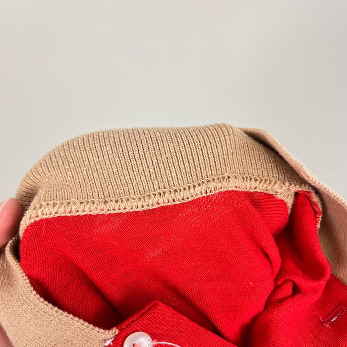 Vintage Red & Ran Short Sleeve Polo Shirt