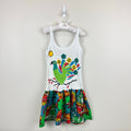 Vintage Ronnie Togs Tropical Bird Tank Dress 8 USA