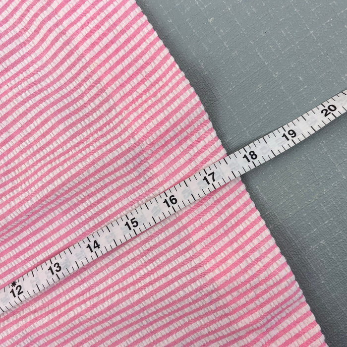 Vintage Ruth Scharf Pink Seersucker Heart Pinafore Dress 3T USA