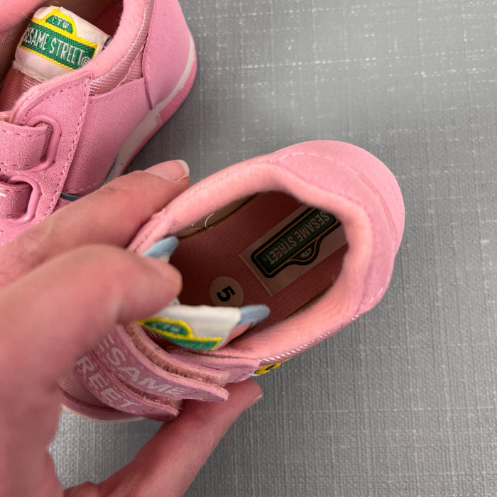Vintage Sesame Street Pink Big Bird Sneakers 5 NWOT