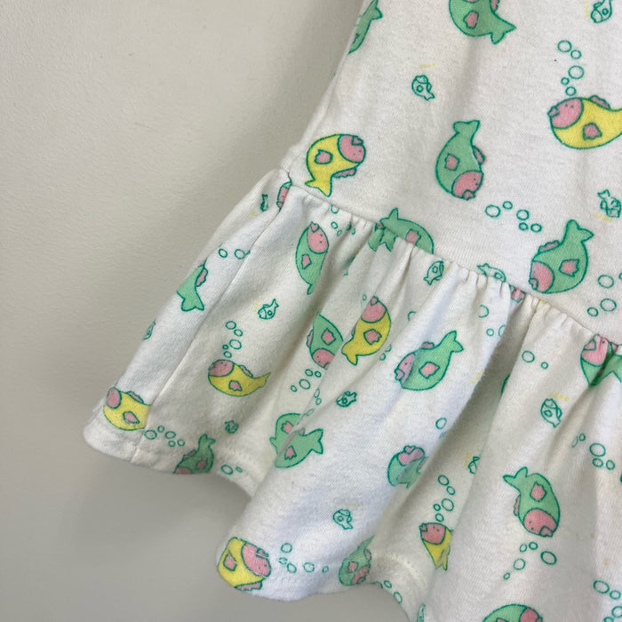 Vintage Sleeveless Tank Top Fish Dress