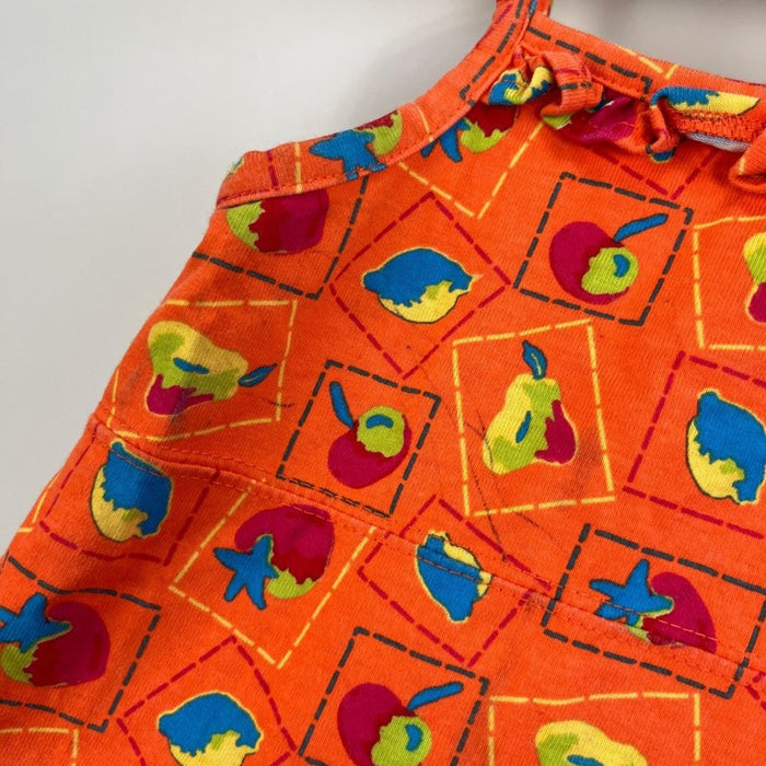 Vintage Small Steps Orange Fruit Tank Top 24 Months