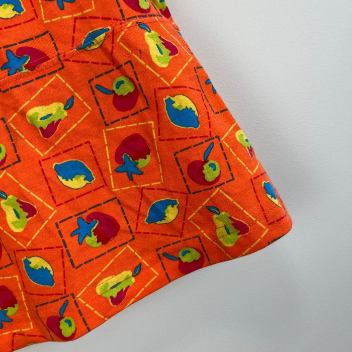 Vintage Small Steps Orange Fruit Tank Top 24 Months