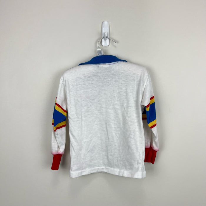 Vintage Snoopy by Buster Brown Sledding Polo Shirt 4T USA
