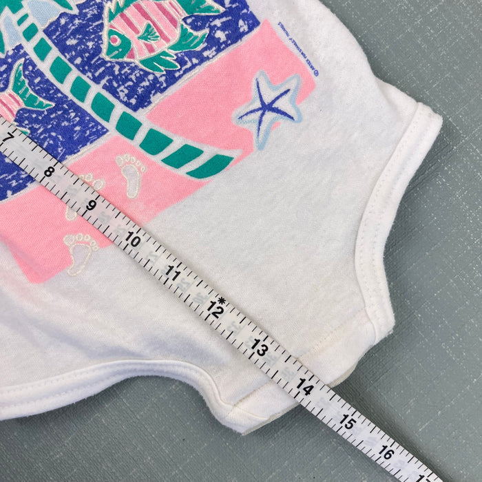 Vintage Stanley Michaels Florida Keys Bodysuit Romper 12 Months USA