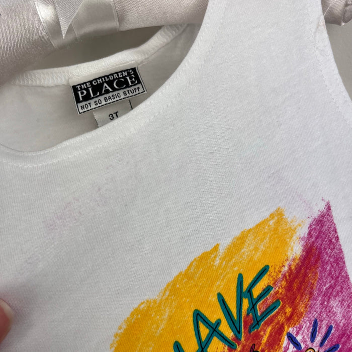 Vintage The Children's Place Catch A Wave Surf Shortall Romper 3T NWT