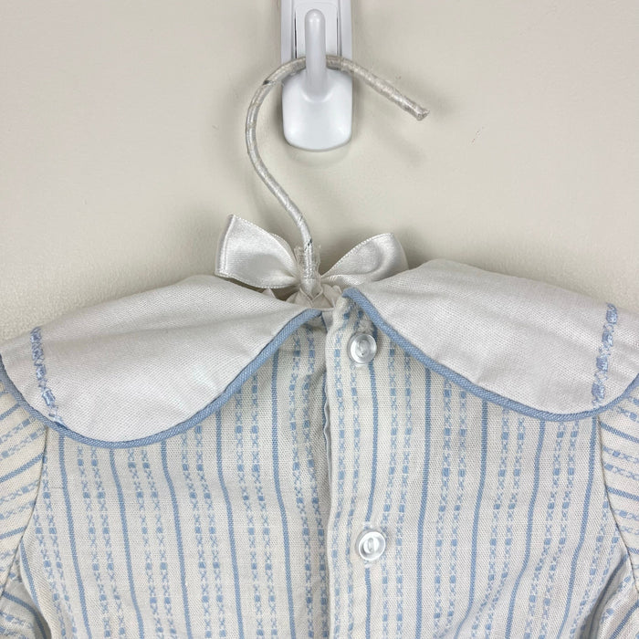 Vintage Toddle Tyke Blue and White Sailor Suit Romper 3 Months USA