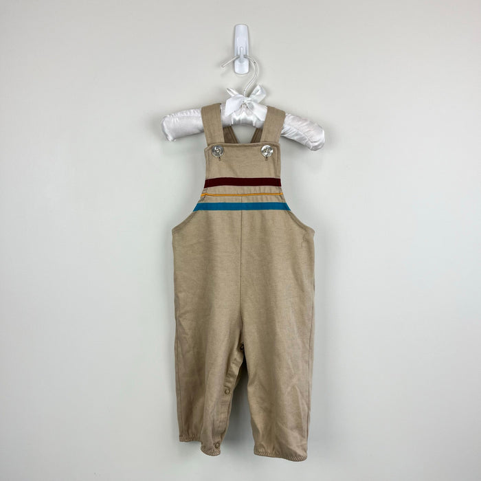 Vintage Tog-A-Logs Tan Overalls 12 Months USA