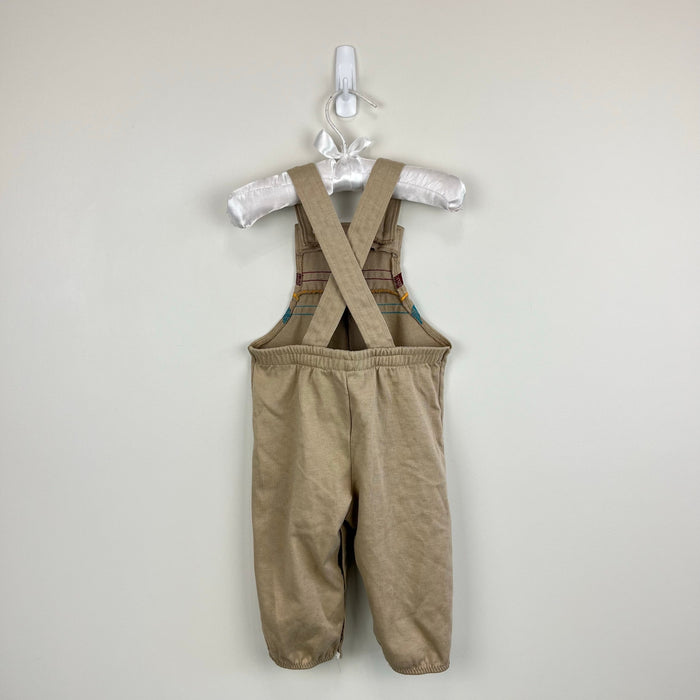 Vintage Tog-A-Logs Tan Overalls 12 Months USA