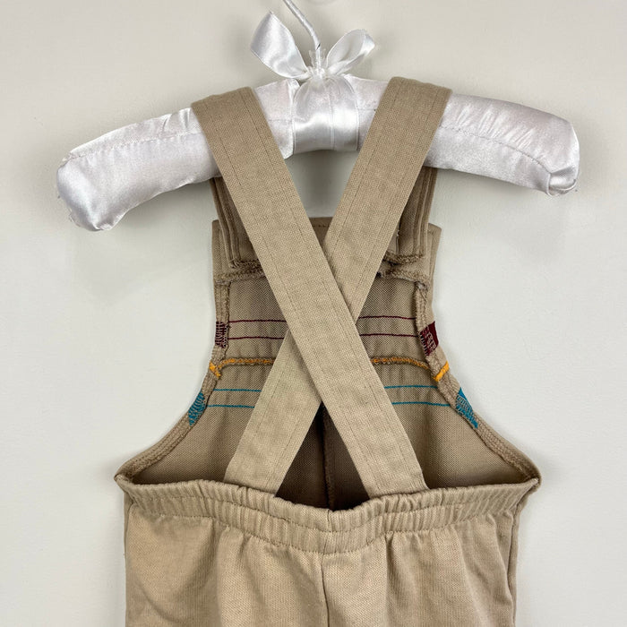 Vintage Tog-A-Logs Tan Overalls 12 Months USA