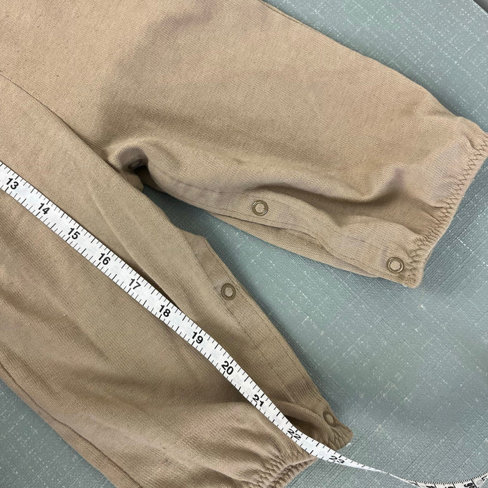 Vintage Tog-A-Logs Tan Overalls 12 Months USA
