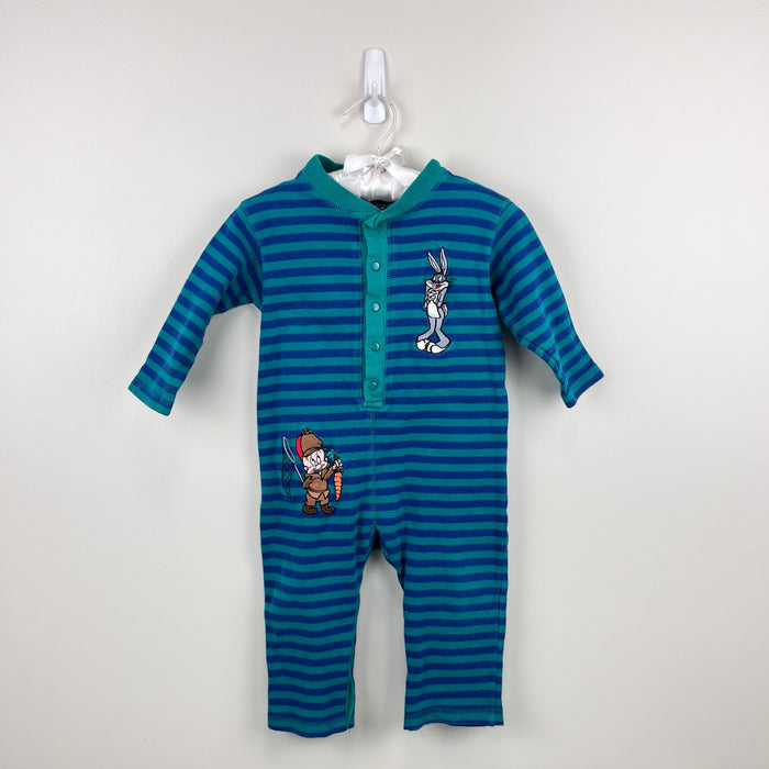 Vintage Warner Bros Acme Baby Bugs Bunny Elmer Fudd Coverall 18 Months