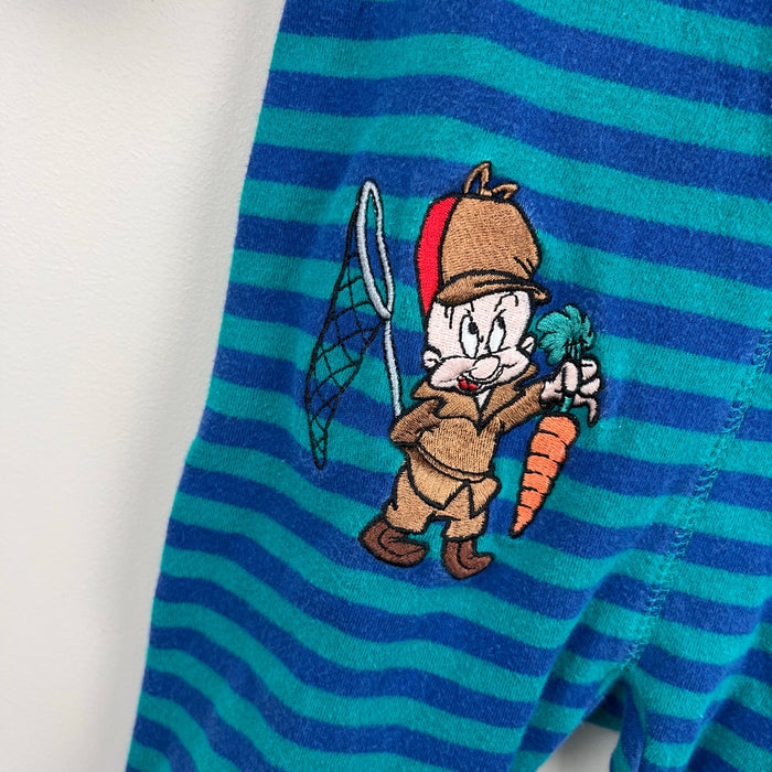 Vintage Warner Bros Acme Baby Bugs Bunny Elmer Fudd Coverall 18 Months