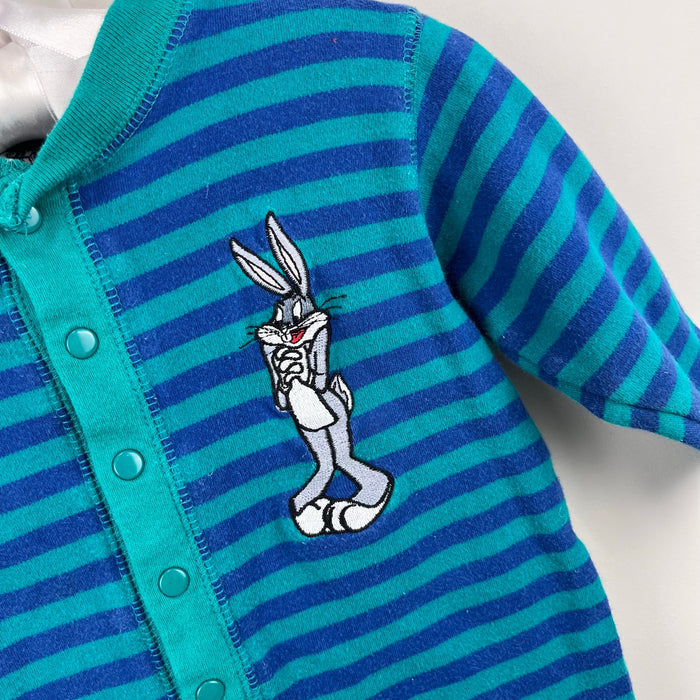 Vintage Warner Bros Acme Baby Bugs Bunny Elmer Fudd Coverall 18 Months