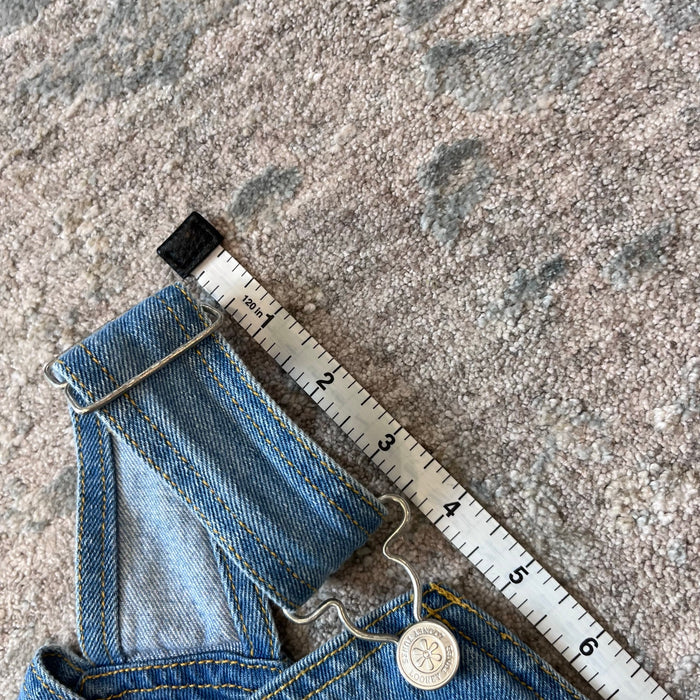 Vintage Y2K Looney Tunes WB Tweety Bird Blue Jean Overalls 7/8