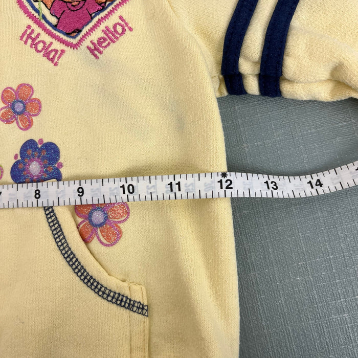 Vintage Y2K Nick Jr Dora the Explorer Yellow Sweatshirt 4T