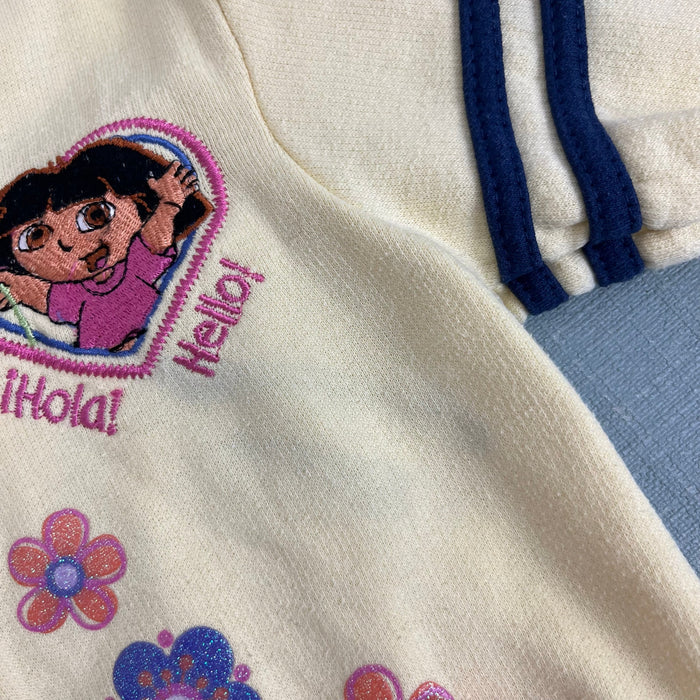 Vintage Y2K Nick Jr Dora the Explorer Yellow Sweatshirt 4T