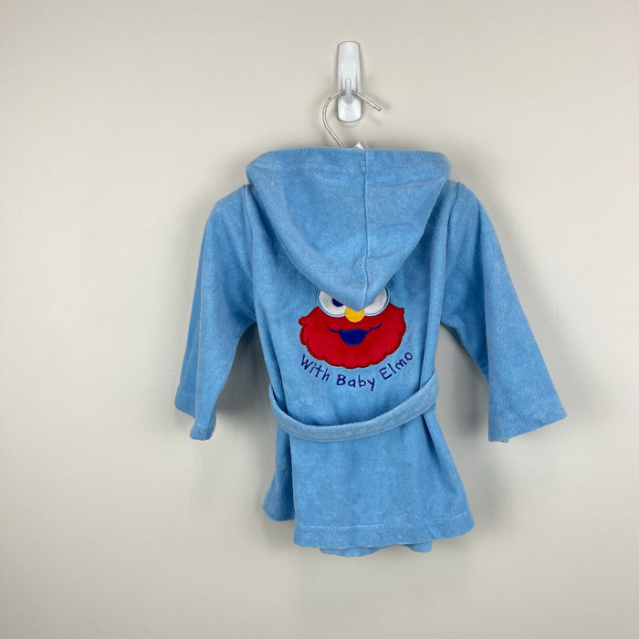 Vintage Y2K Sesame Street Beginnings Blue Elmo Bathrobe 0-9 Months