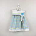 Vintage Youngland Pastel Seersucker Beach Dress 24 Months NWT