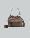 Weave Dusty Brown Spläsh Bucket Waterproof Crossbody Bag