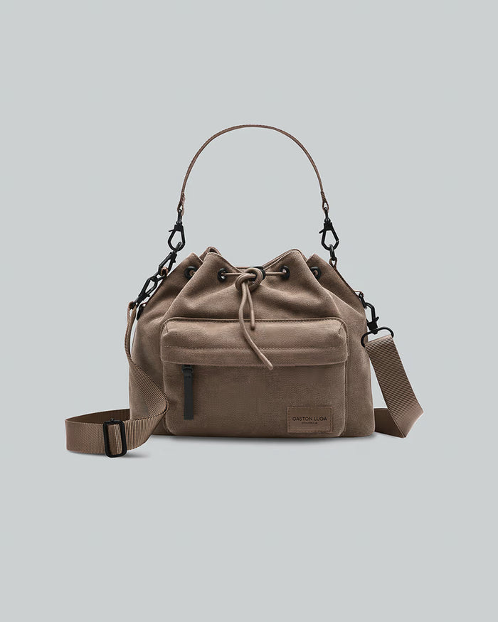 Weave Dusty Brown Spläsh Bucket Waterproof Crossbody Bag
