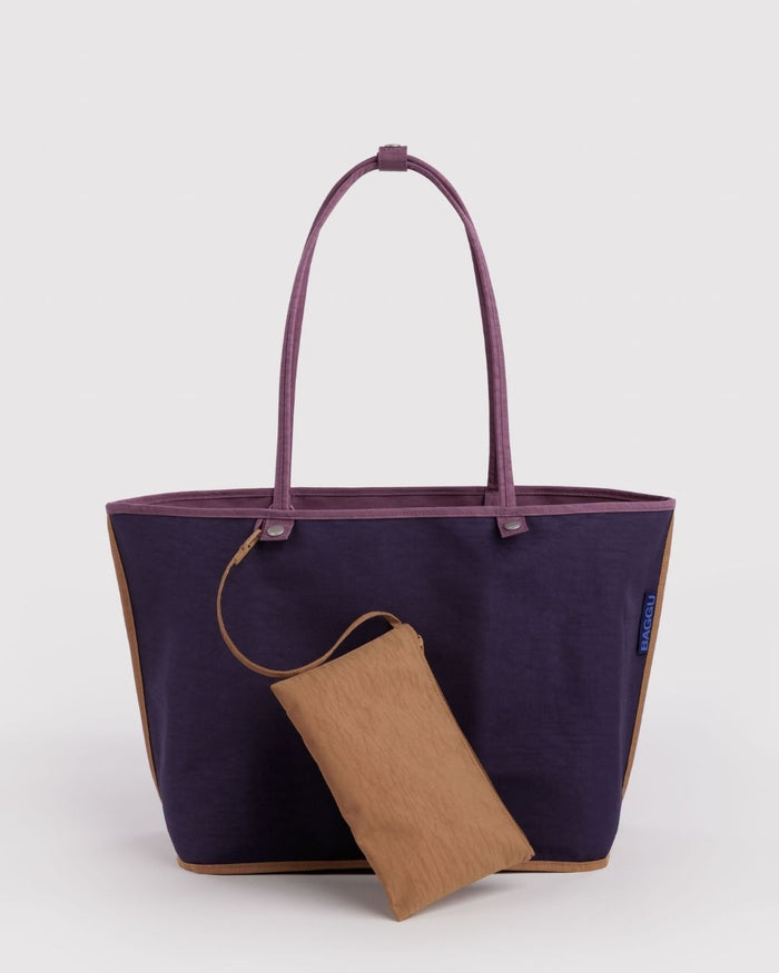 Wild Plum Mix Large Nylon Reversible Tote | BAGGU | Large Nylon Reversible Tote