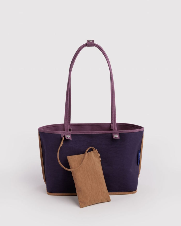 Wild Plum Mix Medium Nylon Reversible Tote | BAGGU | Medium Nylon Reversible Tote