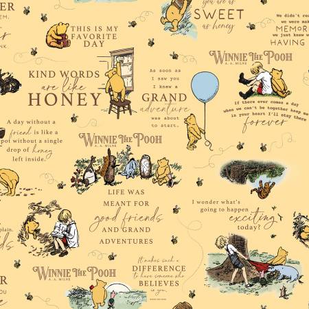 Winnie the Pooh - Main Sunshine - Riley Blake - C17000R