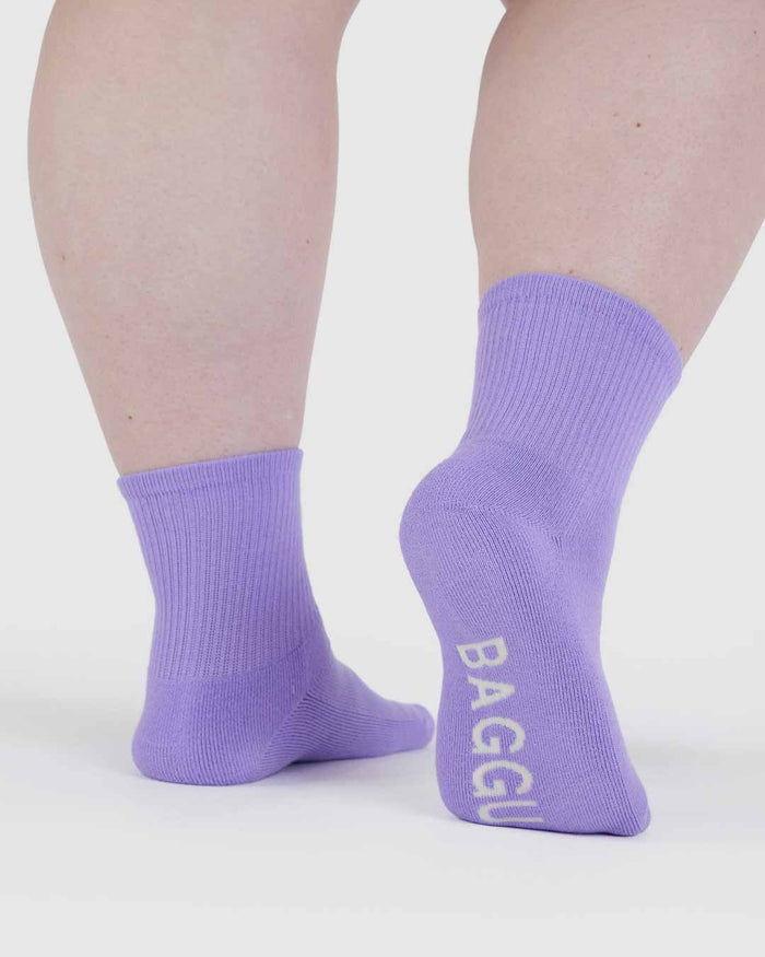 Wisteria Ribbed Sock | BAGGU | Socks