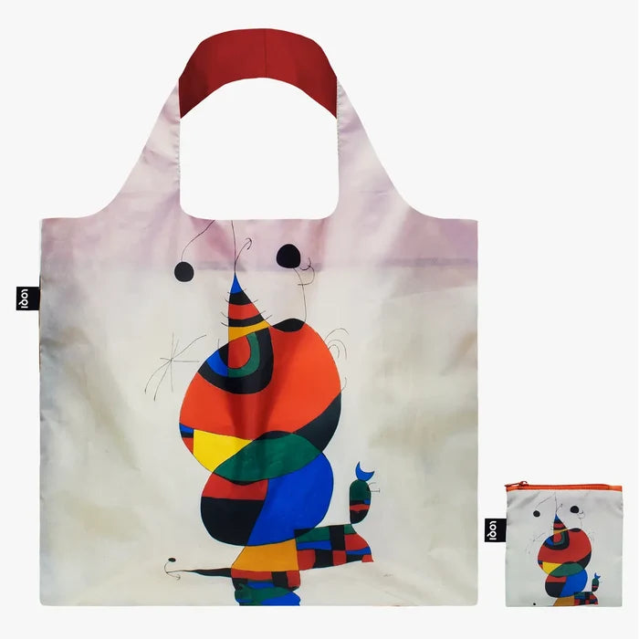 Woman, Bird and Star by JOAN MIRO Recycled Bag | LOQI | Shopping Tote Bag