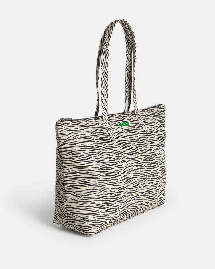 Zebra Hit Shopper Tote Bag