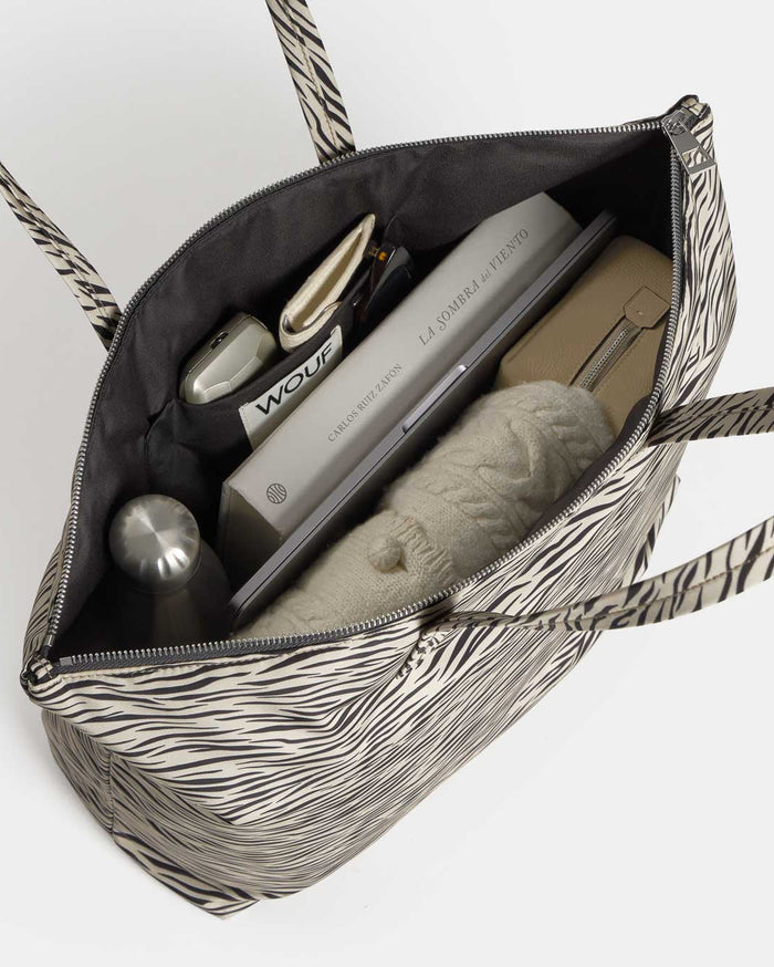 Zebra Hit Shopper Tote Bag
